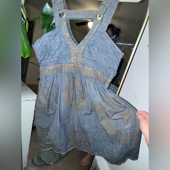 Apple bottom denim mini dress - Picture 1 of 5